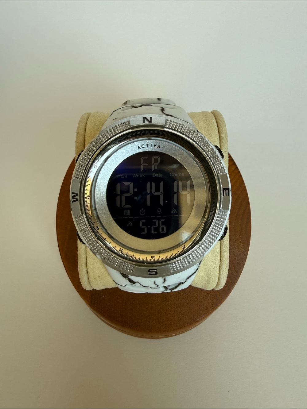 NWT Activa x Invicta Summit X White Marble Camo Digital Watch 50mm